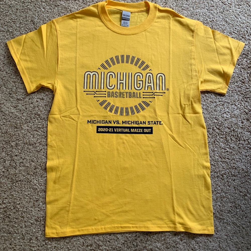 EXCLUSIVE Michigan Basketball Maize Out shirt